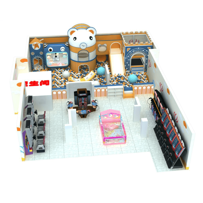 Shopping mall comprehensive video game playground
