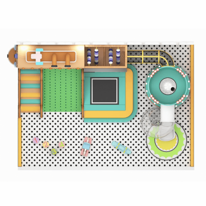 Indoor playground equipment with silde - Image 2