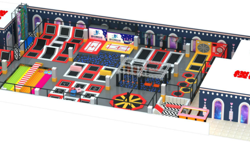 Fitness Bed Jumping Bungee Trampoline Park
