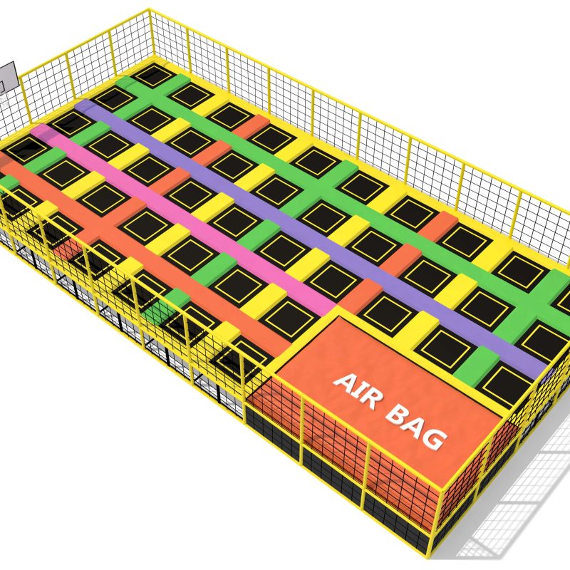 Customizable Indoor Commercial Playground & Large Adult Trampoline Park
