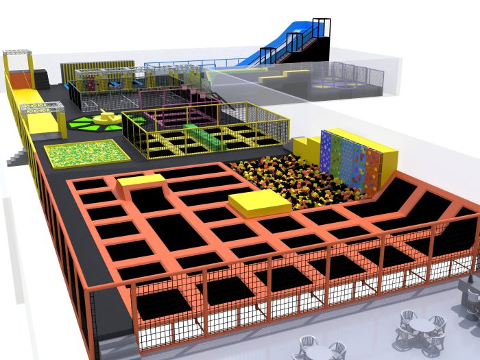 Attraction Entertainment Ride Jumping Trampoline Park Children Indoor
