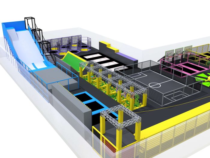 Attraction Entertainment Ride Jumping Trampoline Park Children Indoor - Image 2
