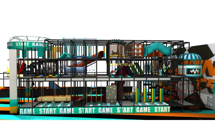 Large Ninja Ninja Warrior Obstacle Course Indonesia Case Custom Gym Play Center - Image 3