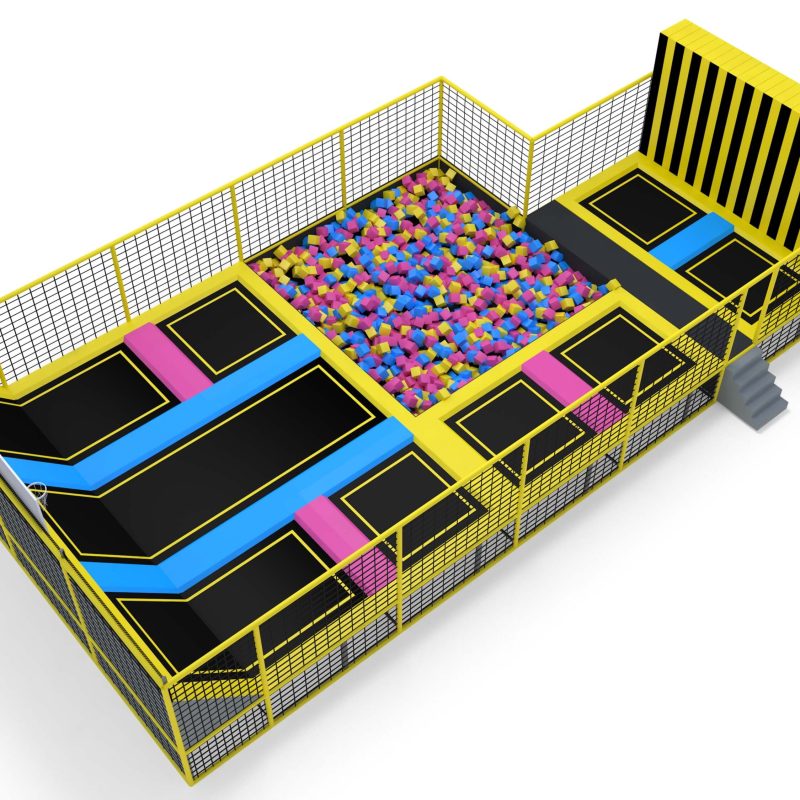 Indoor Shopping Playground Space Theme trampoline for Kids