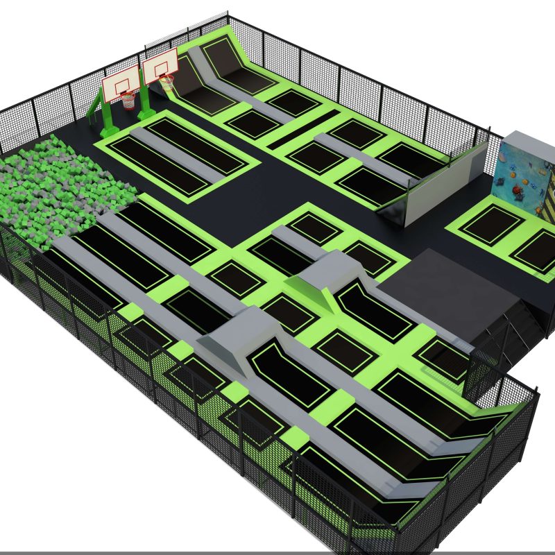 Kid Indoor Amusement Jump Trampoline Park Indoor Trampoline Equipment