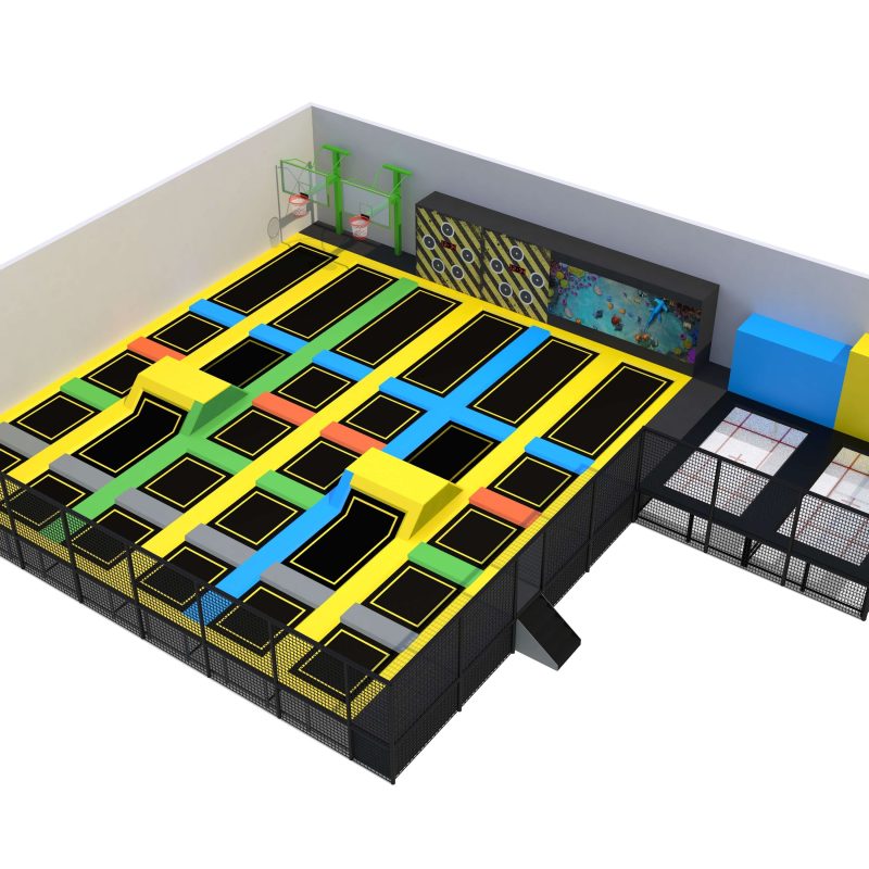 Customized Size Small Trampoline Park for Kids basketball