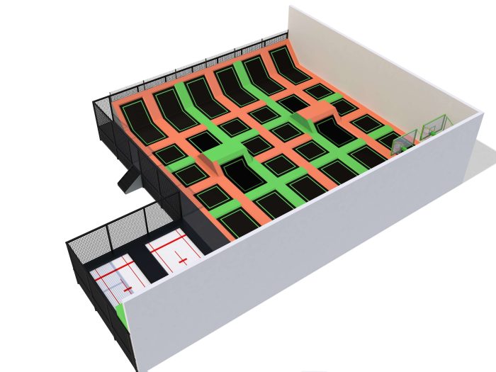 Customized Commercial Large Trampoline Park Indoor - Image 2