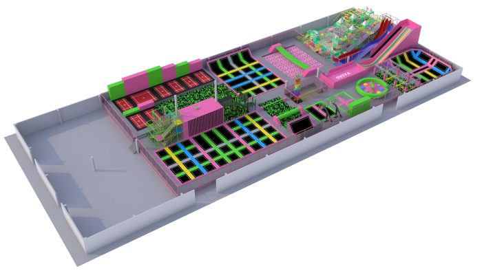 New Trampoline Park Equipment Indoor Gym Kids - Image 2