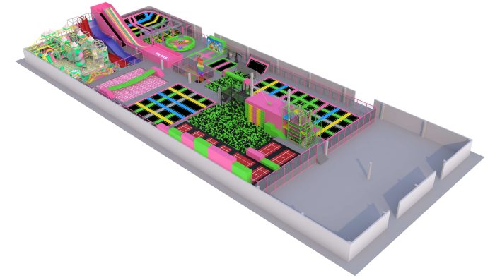 New Trampoline Park Equipment Indoor Gym Kids