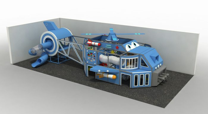 Aircraft style indoor playground