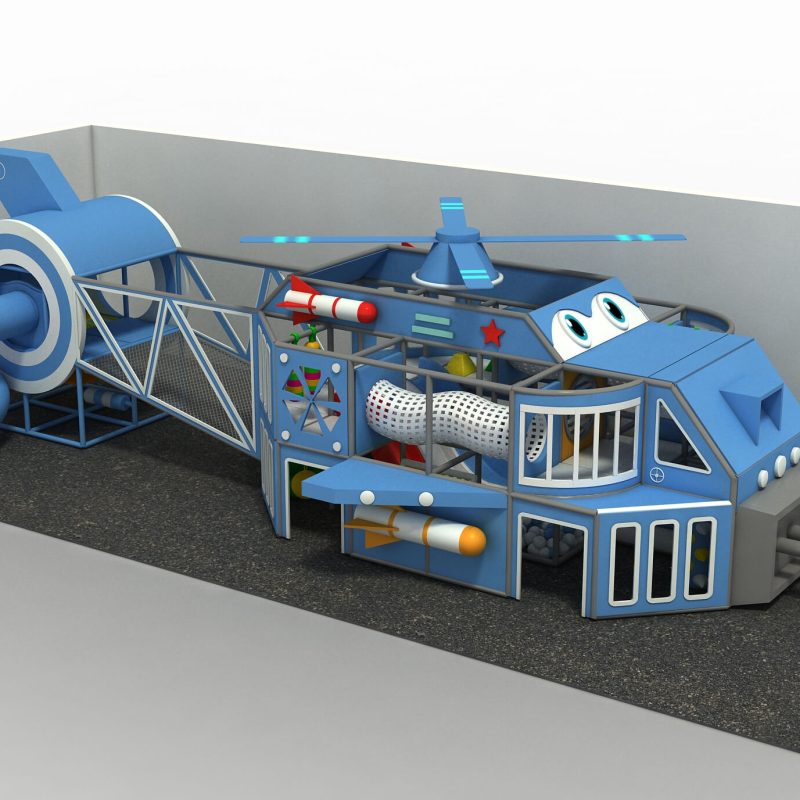 Aircraft style indoor playground