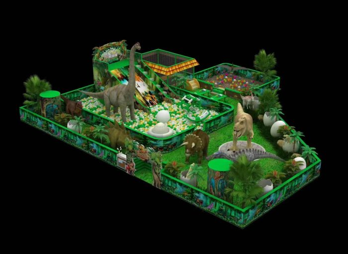 Customized dinosaur indoor playground for sale