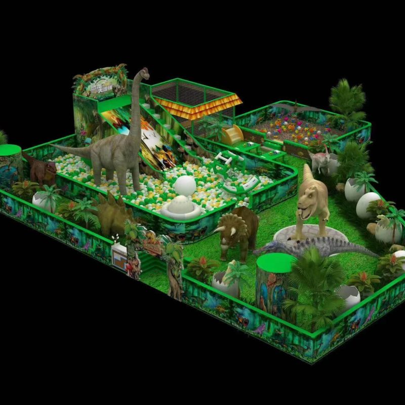 Customized dinosaur indoor playground for sale