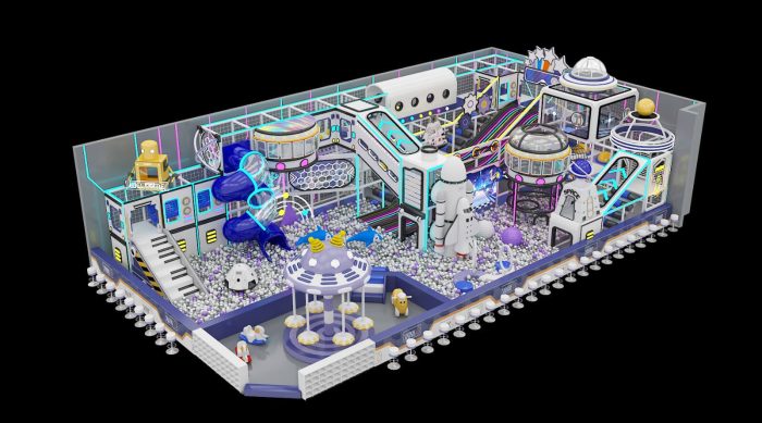 Customized space station indoor playground for sale