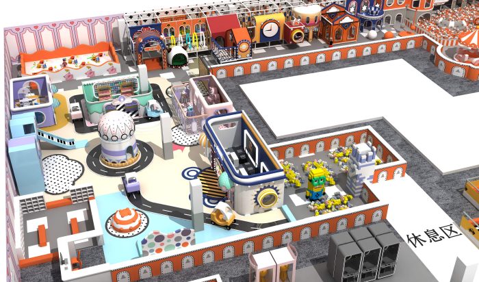 Space Themed Indoor Soft Playground