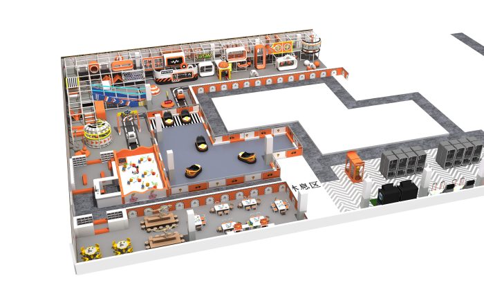 Kids Indoor Playground with Go Kart