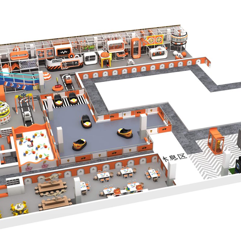Kids Indoor Playground with Go Kart