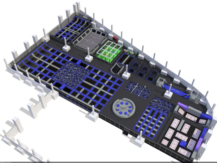 Custom Trampoline Parks Indoor Jump Trampoline Foam Pit Ninja Course - Image 2