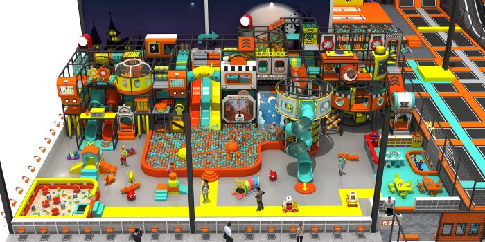 Customize indoor playground trampoline park