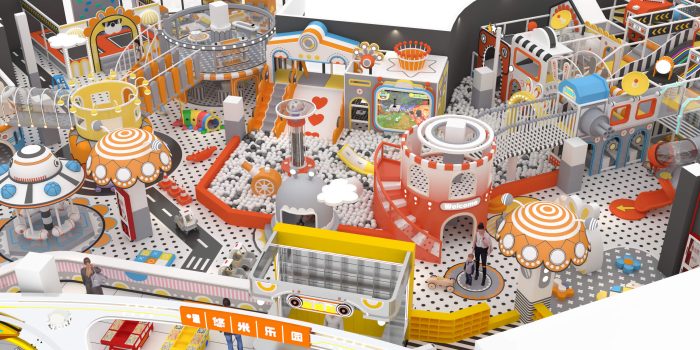 Customize the space style indoor playground trampoline park. - Image 7