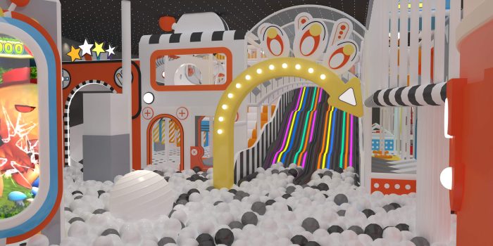 Customize the space style indoor playground trampoline park. - Image 5