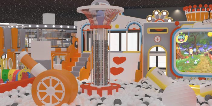 Customize the space style indoor playground trampoline park. - Image 3