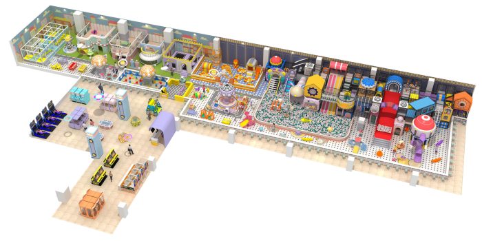 Large-scale customized indoor playground