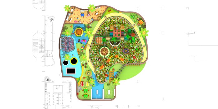Indoor Playground Wooden Tree House Slide Amusement Park - Image 2