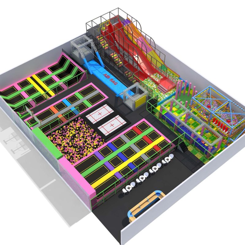Attraction Entertainment Ride Jumping Trampoline Park Children Indoor