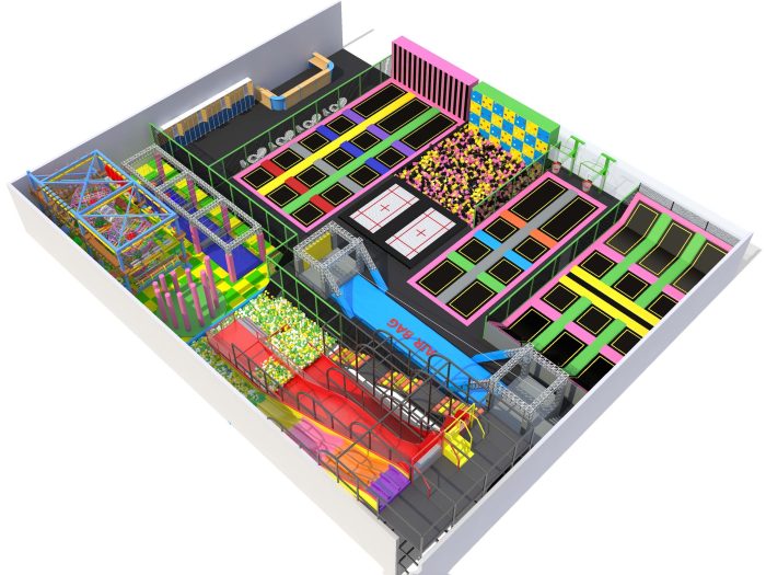Attraction Entertainment Ride Jumping Trampoline Park Children Indoor - Image 2