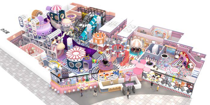 Kids Indoor Play Center Maze Children Indoor Soft Playground Equipment