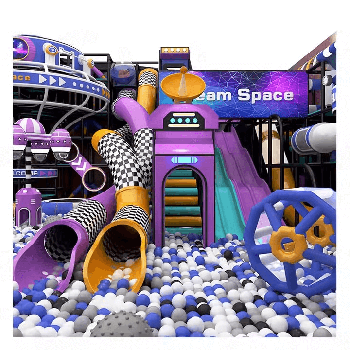 LED Space Theme Indoor Playground New Commercial Soft Play