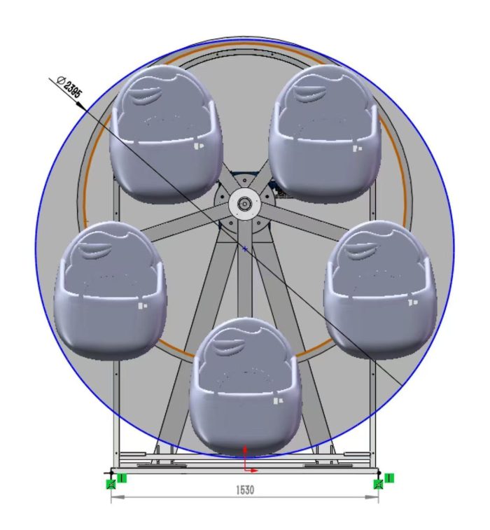 indoor playground mini ferris wheel - Image 3