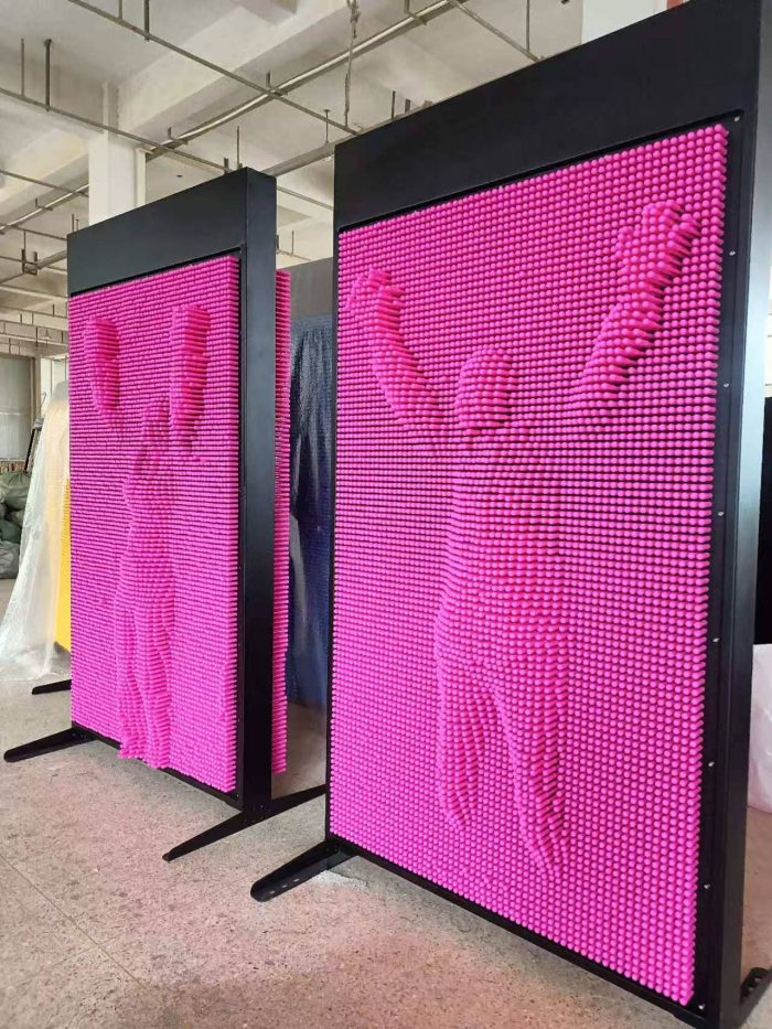 Shopping Mall Needle Curtain Three-dimensional Needle Carving