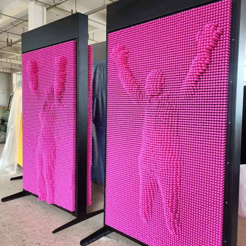 Shopping Mall Needle Curtain Three-dimensional Needle Carving