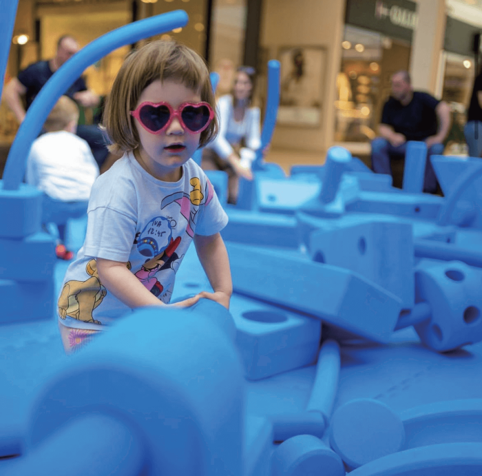 Wholesale Giant Blue EVA Foam Building Blocks Soft Play Equipment Educational Toys for Playground, Kindergarten - Image 3