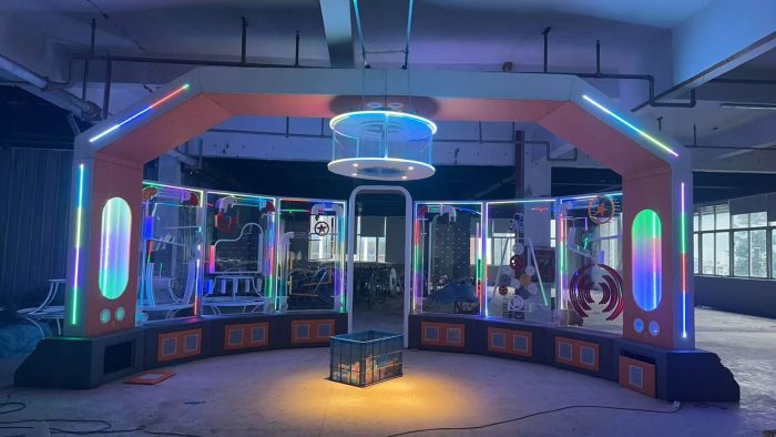 Customized Space Station Kids Indoor Play Ground Climbing Ball Pool Interactive Suction Ball Wall Kids Space - Image 2