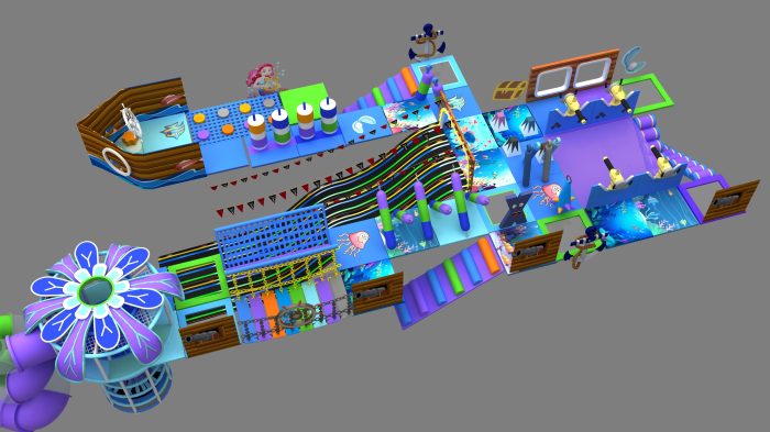 Customized Ocean Theme Indoor Playground Water Soft Play Equipment Slide Trampoline Marine - Image 3