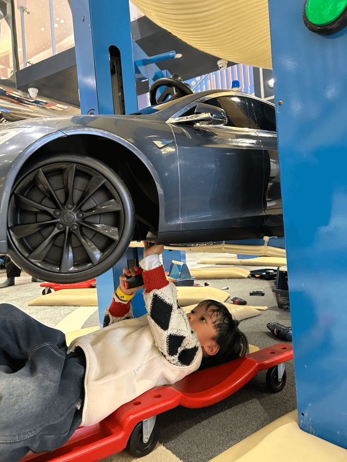 Indoor Children'S Station Indoor Auto Repair Station Play House