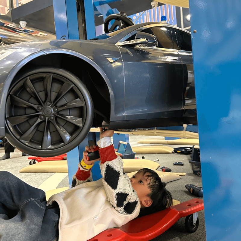 Indoor Children'S Station Indoor Auto Repair Station Play House