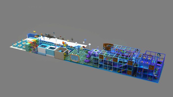 Customized Ocean Theme Indoor Playground Water Soft Play Equipment Slide Trampoline Marine - Image 6