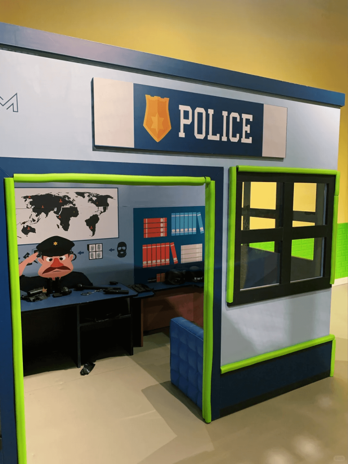 Pretend Indoor Playground Police Station Theme Role Play Equipment - Image 2