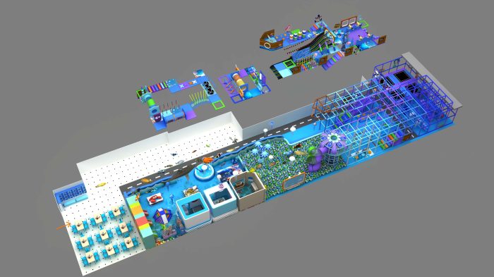 Customized Ocean Theme Indoor Playground Water Soft Play Equipment Slide Trampoline Marine - Image 4