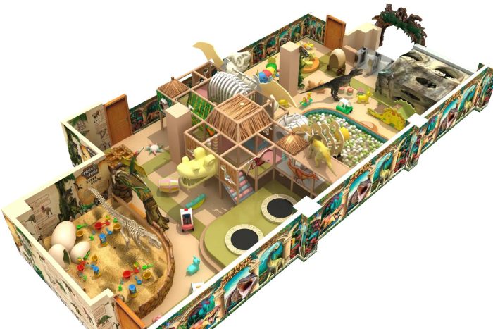 customize Dinosaur theme indoor playground for kids