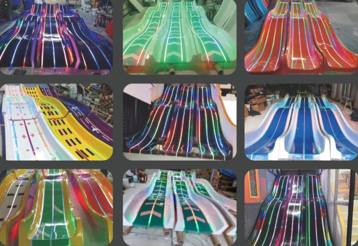 Light slide Glass fiber