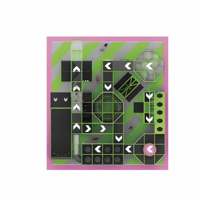 Newest Ninja Tag Interactive Arena Indoor Multi-levels Assault Course - Image 3