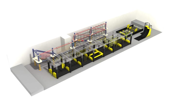 Factory's Custom-Made Indoor Commercial Ninja Obstacle Course for Kids - Image 5