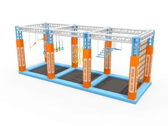 Factory's Custom-Made Indoor Commercial Ninja Obstacle Course for Kids - Image 4