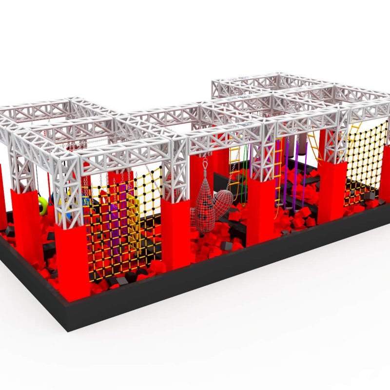 Factory Manufacture Hot Sale Children Adult Amusement Park Newest Ninja Course