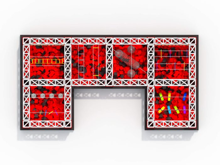 Factory Manufacture Hot Sale Children Adult Amusement Park Newest Ninja Course - Image 3